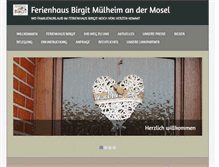 Tablet Screenshot of haus-birgit.com